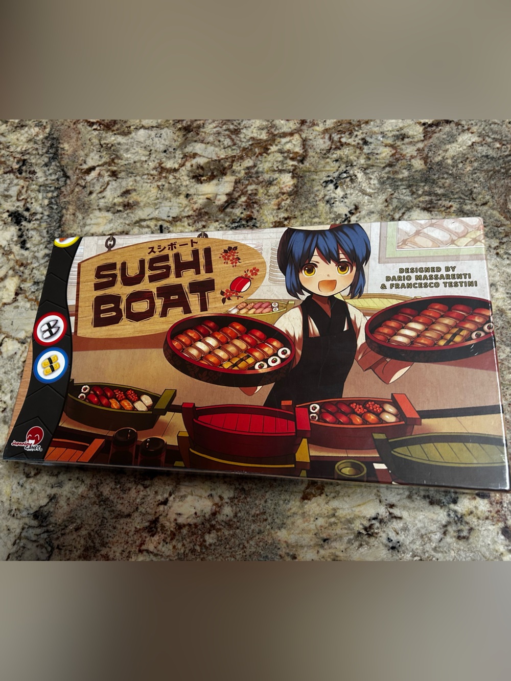 New/Sealed Sushi Boat Board Game - Anime Colorful Artwork Edition- Family Fun